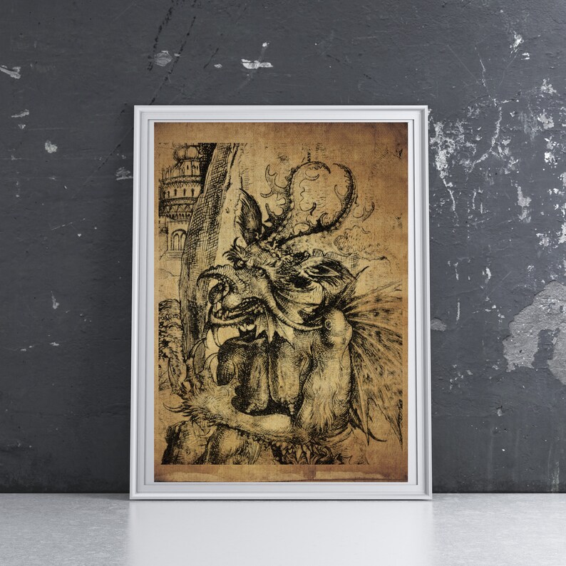 Demon Marbas Occult Print Occult Poster Satanic Decor | Etsy