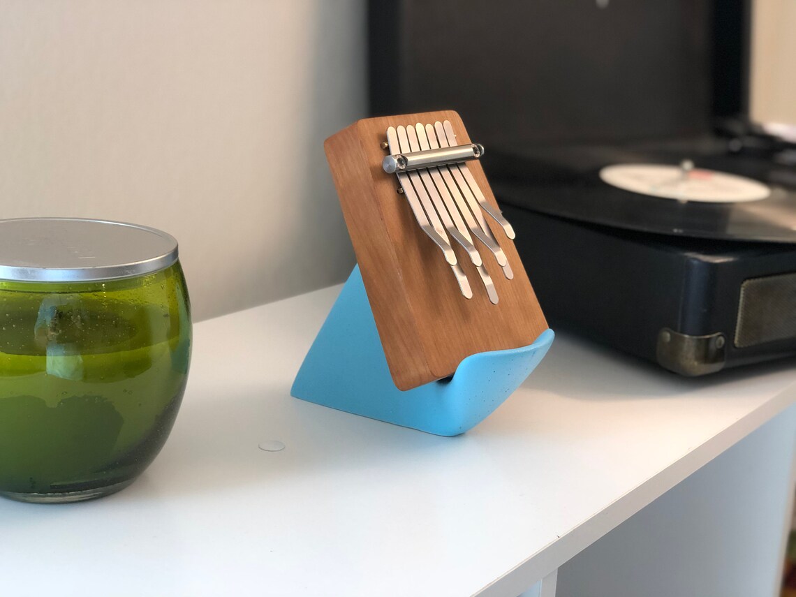Kalimba Stand Concrete Baby Blue for Smaller Kalimbas Etsy