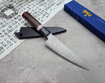 HONN Chef Knife Utility 6.25" (160mm) blade Damascus