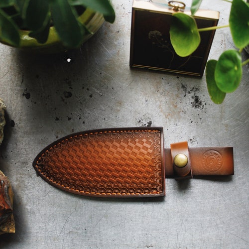 Garden Tool Sheath - Faux Vegan Leather Pruner and Scissor Holder