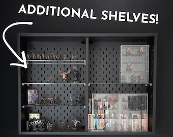 Extra IKEA UPPSPEL shelf - Clear acrylic additional shelf - Ideal for small things!