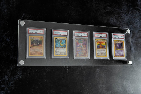Pokemon Card PSA Slab Display Frame - 5x1 - Etsy Pokemon Card PSA Slab Display Frame - 5x1 - Etsy