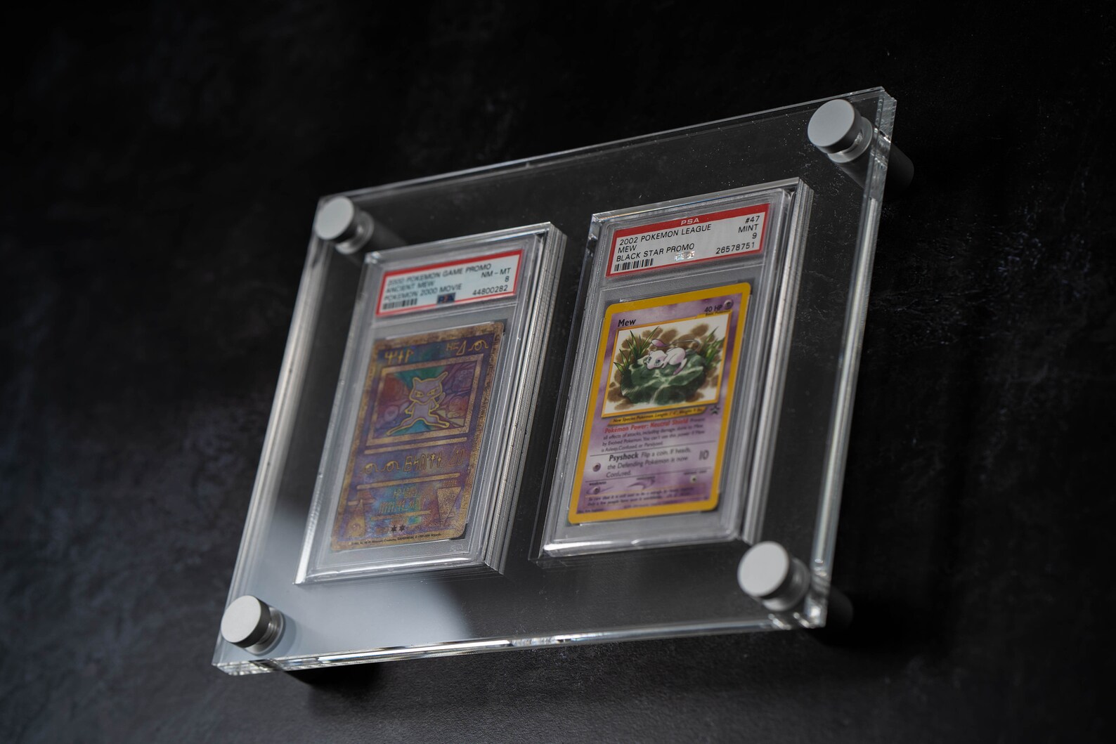 PSA Pokemon Karten display frame 2x1 Etsy.de