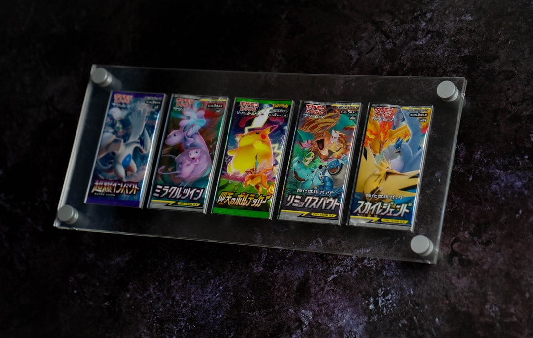 ポケモンカード ブースターパック ディスプレイフレーム - 5x1 - Etsy 日本