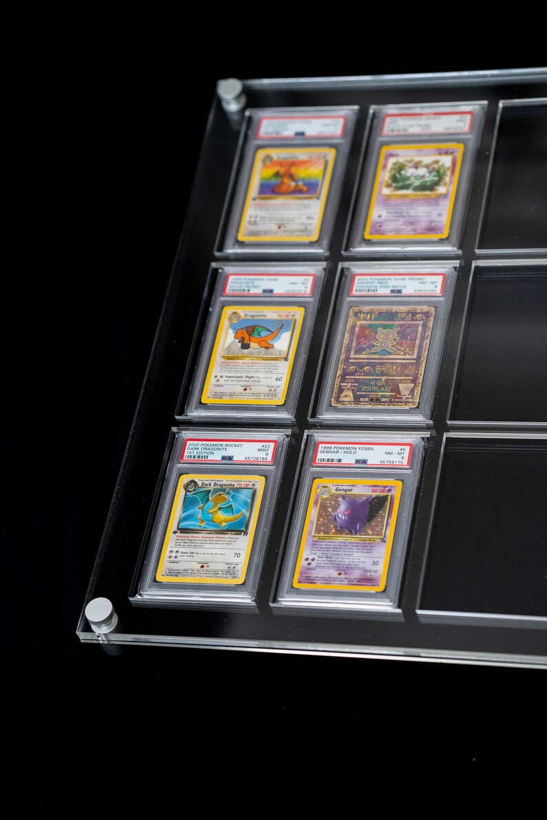 Pokemon card PSA slab display frame 30 cards Etsy