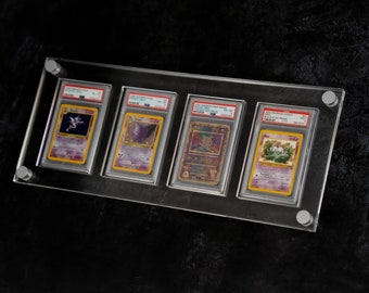 PSAポケモンカードディスプレイ　新品 ポケモンカード PSA スラブ ディスプレイ フレーム - 4x1 - Etsy