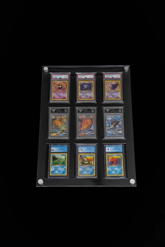 25 CARD POKEMON CARD DISPLAY. CAN BE CUSTOMIZED TO FIT ANY SIZE CASE!  QUALITY!!