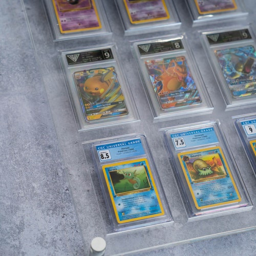 pokemon card slab Empty Graded Card Slab for Pokemon & Sports Cards Compare To PSA CGC Slabs