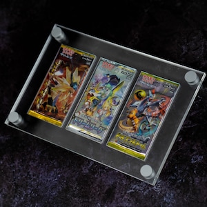Cadre de présentation Booster Pack pour cartes Pokémon - 3x1