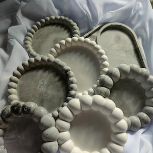 Stone cast Bubble Coasters & Oval trays