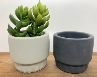 Concrete Rigid Bottom Planter, Succulent Planter, Home Decor, Garden Pot, Minimalist