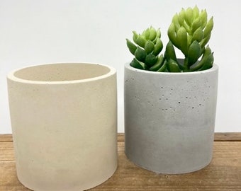 Medium Concrete Planter, Succulent Planter, Round Pot, Modern, Minimalist