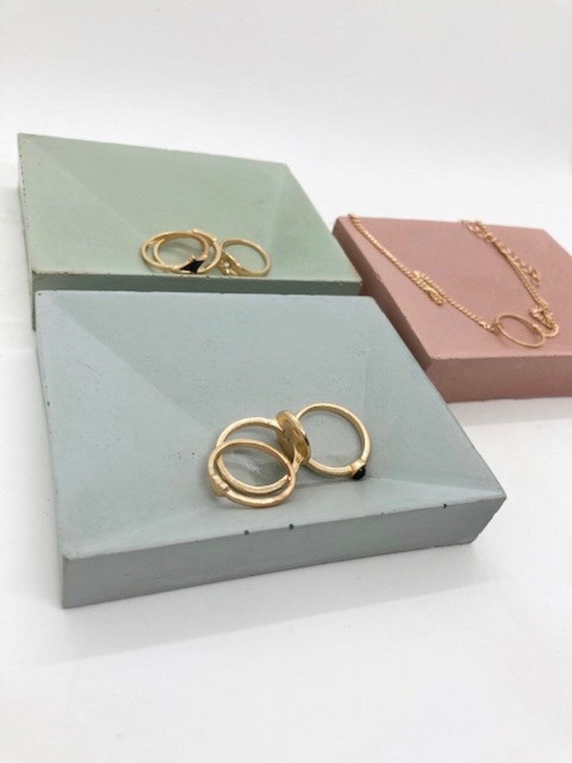 Concrete Jewelry Tray Jewelry Organizer Accessory Tray Ring Etsy