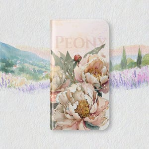 Elegant Floral Flip Case for Phones | Vintage Design, Phone Wallet, Floral Phone Cover, Gift for Her, Spring Accessories
