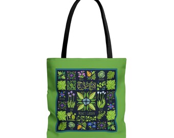 Bolso de jardín personalizado, Día de la Madre, Cumpleaños de mamás, regalo de abuela con nombres de hijos o nietos