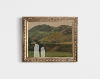 Ghost Walk #3, Ghost Art, Ghost Decor, Ghost Art Print, Halloween, Halloween Decor, Halloween Art Print, Halloween Art, Fall, Ghost, Ghosts