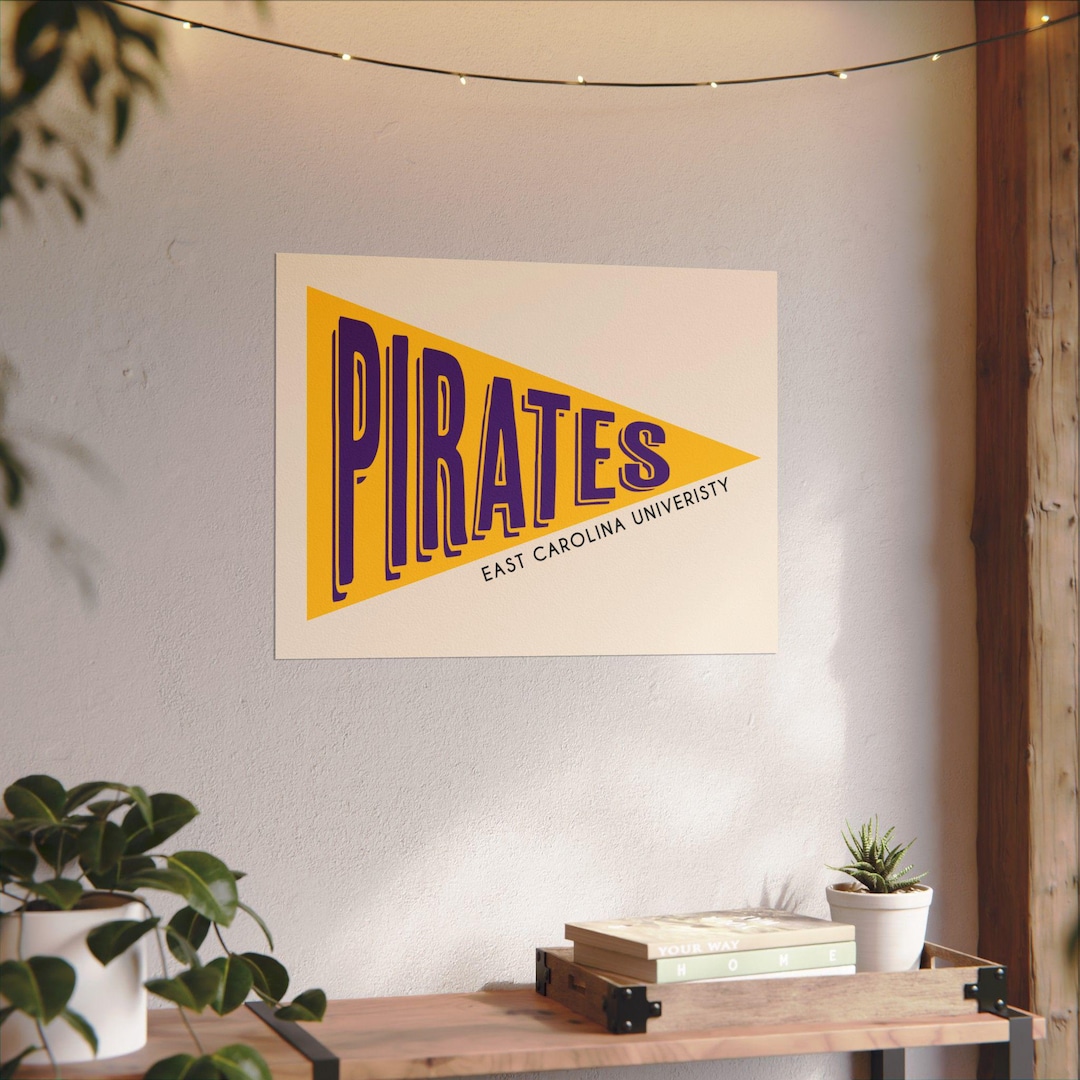 Pennant College Poster- ECU (version 2) - Etsy