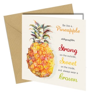 Tarjeta de felicitación de cumpleaños o de San Valentín como una piña Grosero Divertido Broma Humor #742