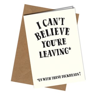 J'ai du mal à croire que vous partez / Nouvel emploi / Bonne chance / Carte de voeux n° 237