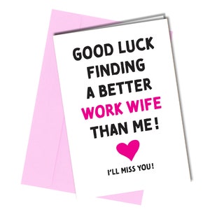 Femme au travail / Vous me manquez / Nouvel emploi / Bonne chance / Départ / Carte de voeux n° 192