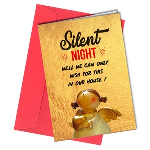 Silent Night Christmas card | Funny / Humour #1207