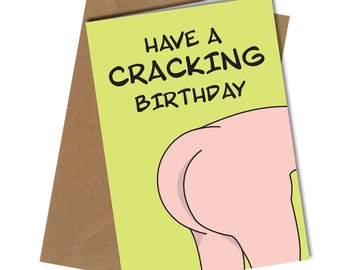 Funny Birthday Card Have a Cracking Mum / Dad / Husband / Wife / Friend #44
