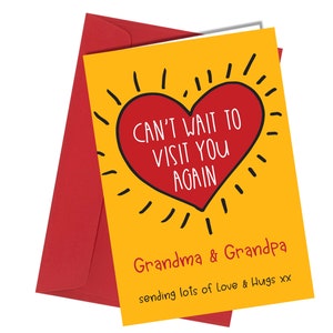 Carte n° 1305 : Grand-mère et grand-père nous manquent en pensant à vous