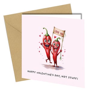 Carte de vœux Happy Valentines / Carte de voeux drôle / Petite amie copain #1701