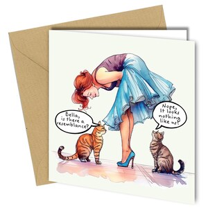 Carte de voeux d'anniversaire avec chat, blague grossière et drôle avec humour #1636