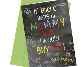 Mothers Day Card / Mum / Love / Rude / Funny / Cheeky / Fun Card Mummy Shop #275