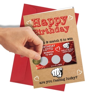 à gratter du loto d'anniversaire | Comédie/drôle/humour/blague grossière n° 307