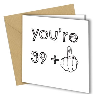 RUDE 40. GEBURTSTAGSKARTE Frech Lustig Humor Scherz #7