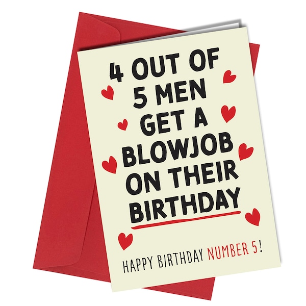 4 out of 5 men / funny birthday card | Friend / brother / boyfriend GLTB #1432