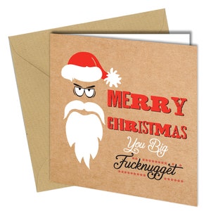 F**knugget Biglietto di Natale / Commedia Divertente Umorismo #791