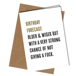Tarjeta de cumpleaños con muy buenas posibilidades / Pronóstico de cumpleaños para un amigo, una hermana y un hermano #298