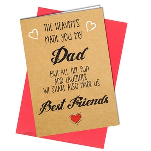VERJAARDAG/VADERDAG-kaart Love Dad Best Friends Bedankkaart #703
