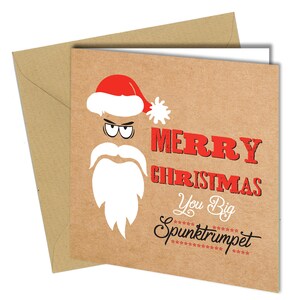 Spunktrumpet Biglietto di Natale / Commedia Divertente Umorismo #787