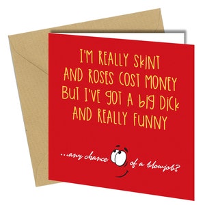 Je suis vraiment maigre | Carte d'anniversaire / Saint-Valentin | Amusant / Plaisanterie / Impoli #681