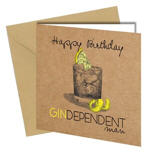 BIGLIETTI DI AUGURI DI COMPLEANNO Biglietto di amicizia Gin & Tonic Maleducato Divertente Scherzo Umorismo #744