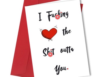 Birthday \ Valentine \ Anniversary card | Funny Rude Girlfriend \ Boyfriend Humour Love Cheeky Sweary #85