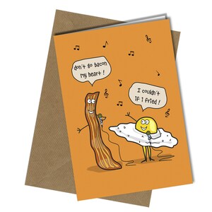 Funny Anniversary Card: Don&#39;t Go Bacon My Heart