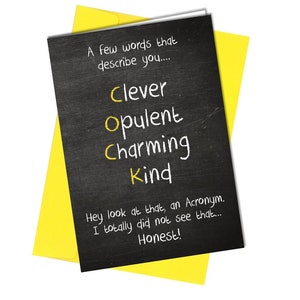 Tarjeta de cumpleaños grosera Humor adulto Hermano Novio Hijo Papá Amigo Divertido Grosero #4
