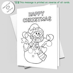 Color Your Own Christmas Cards: Kids&#39; Activity Pack