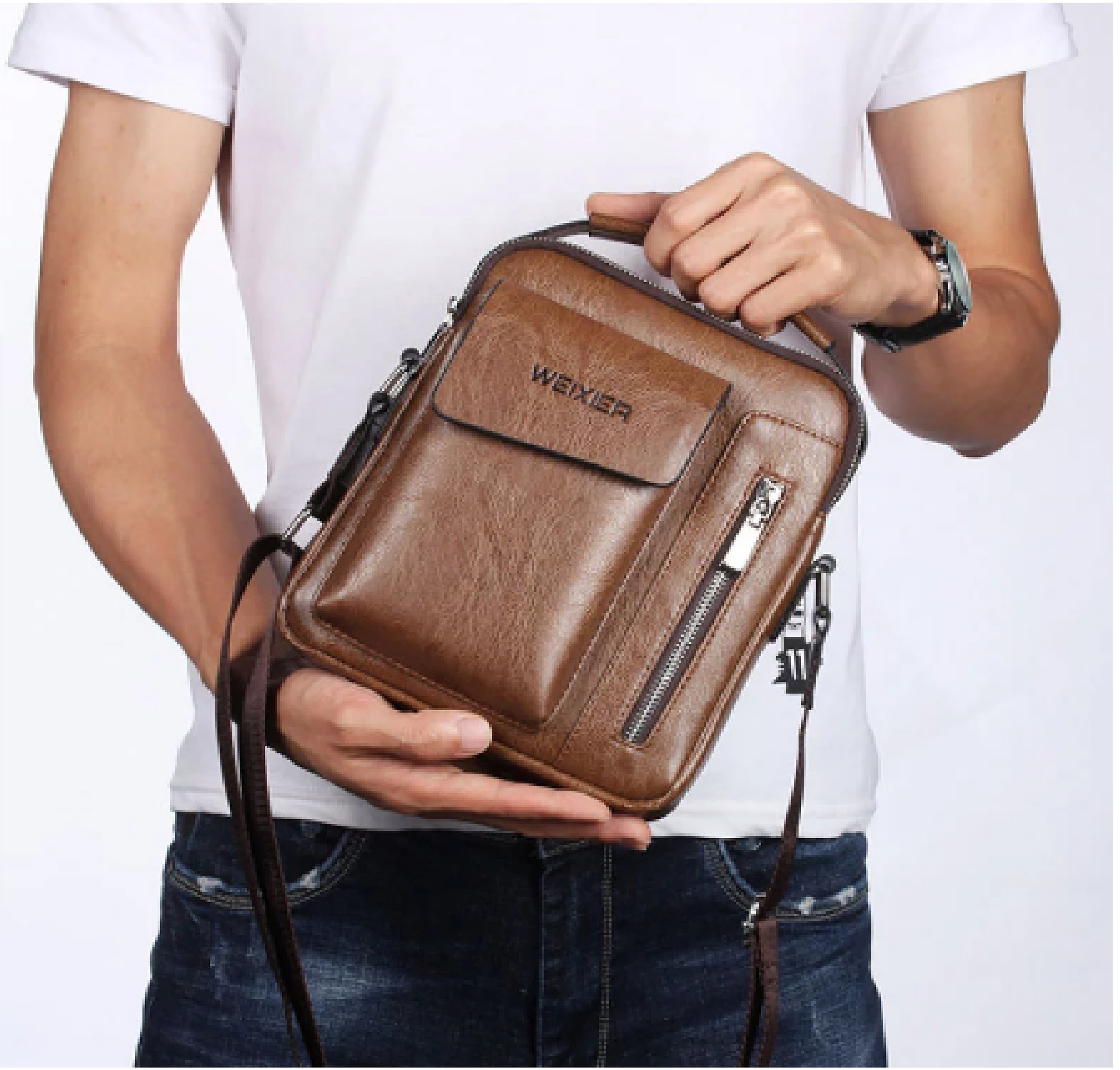 Casual Men Shoulder Bag Vintage Crossbody Bags High Quality Etsy