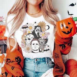 Horror Movie Character T-Shirt: Halloween Slasher Film Tee