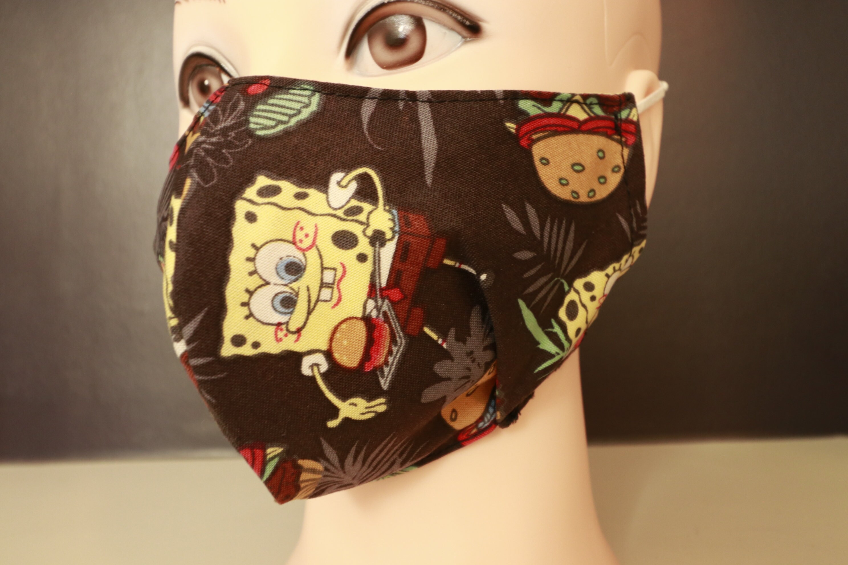 Máscara facial de Bob Esponja Etsy