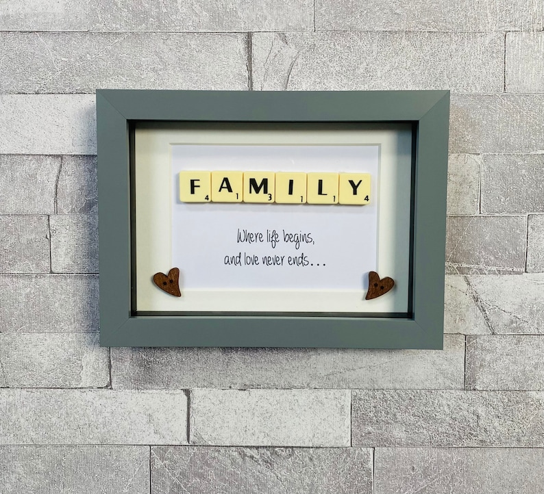 Familiecadeau cadeau voor familie familie Scrabble Frame Etsy België