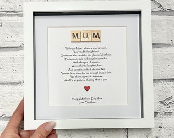 Personalised Mum frame, Mothers Day Gift, Personalised Gifts, Mum Poem, family gifts, gift for Mum, Mother, home gift, best home gift