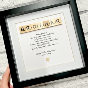 Personalised Brother frame, Brother Gift for Christmas  Personalised Gifts, family gifts, gift for him, Brother, home gift, best home gift