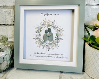 Grandma Pebble Art, Nanny, Nan pebble art, Personalised Gifts, Grandparents Christmas gift, gifts for her, Nana gift, Mothers Day Gift